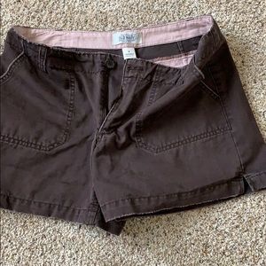 Dark brown shorts